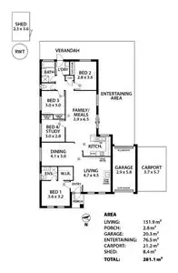 Floorplan of Homely house listing, 24 Parr Street, Nairne SA