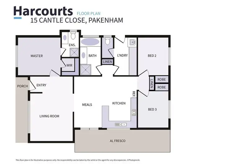 Floorplan of Homely house listing, 15 Cantle Close, Pakenham VIC 3810