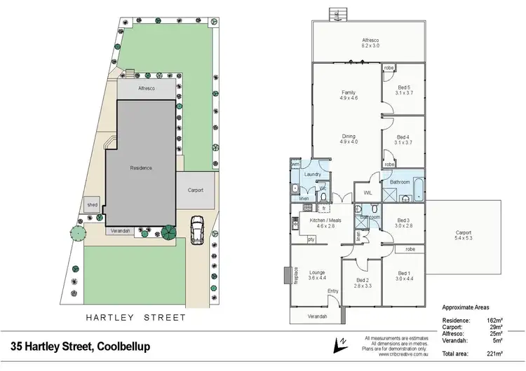 Floorplan of Homely house listing, 35 Hartley Street, Coolbellup WA 6163