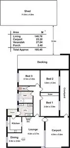 Floorplan of Homely house listing, 32 Fletcher Road, Birkenhead SA 5015