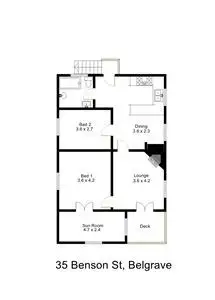 Floorplan of Homely house listing, 35 Benson Street, Belgrave VIC 3160
