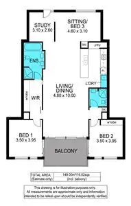 Floorplan of Homely apartment listing, 5/33A Burnham Road, Kingston Park SA 5049