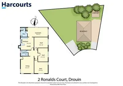 Floorplan of Homely house listing, 2 Ronalds Court, Drouin VIC 3818