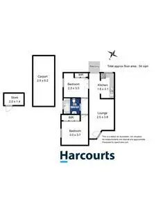 Floorplan of Homely unit listing, 4/7 View Street, Sandy Bay TAS 7005