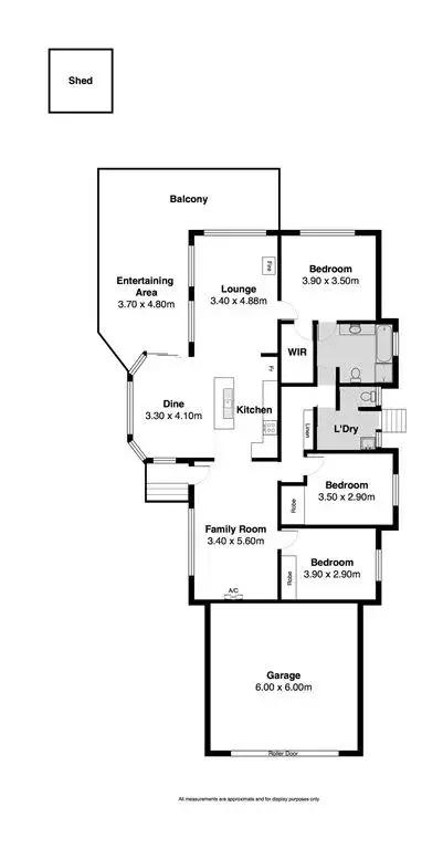 Floorplan of Homely house listing, 1 Roy Avenue, Middleton SA 5213
