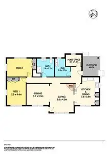 Floorplan of Homely house listing, 250 Clarendon-Lal Lal Road, Lal Lal VIC 3352