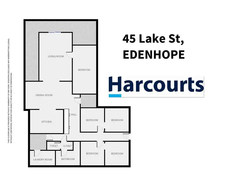 Floorplan of Homely rural property listing, 45 Lake Street, Edenhope VIC 3318