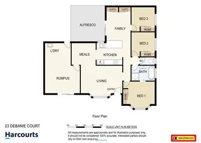 Floorplan of Homely house listing, 23 Debanie Court, Marsden QLD 4132