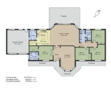 Floorplan of Homely house listing, 8 Duncan Crescent, Mount Barker SA 5251