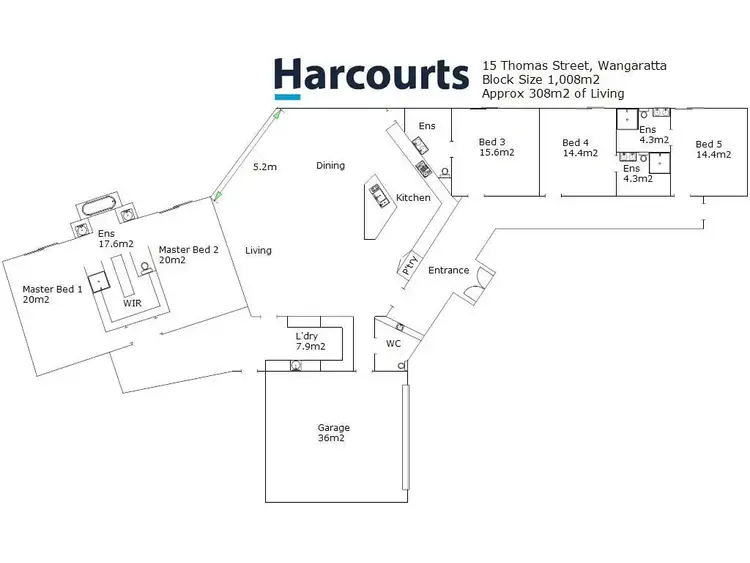 Floorplan of Homely house listing, 15 Thomas Street, Wangaratta VIC 3677