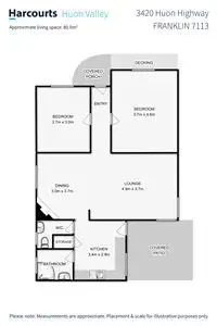 Floorplan of Homely house listing, 3420 Huon Highway, Franklin TAS 7113
