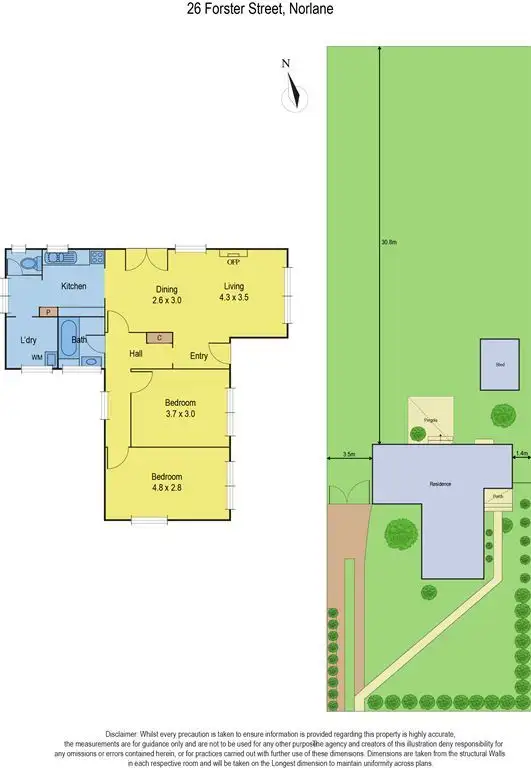 Floorplan of Homely house listing, 26 Forster Street, Norlane VIC 3214