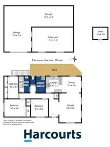 Floorplan of Homely house listing, 134 Roslyn Avenue, Blackmans Bay TAS 7052