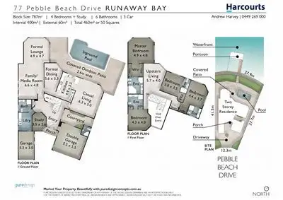 Floorplan of Homely house listing, 77 Pebble Beach Driv, Runaway Bay QLD 4216