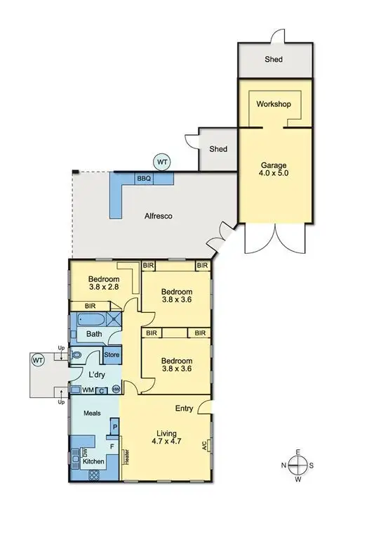 Floorplan of Homely house listing, 110 Allister Avenue, Knoxfield VIC 3180