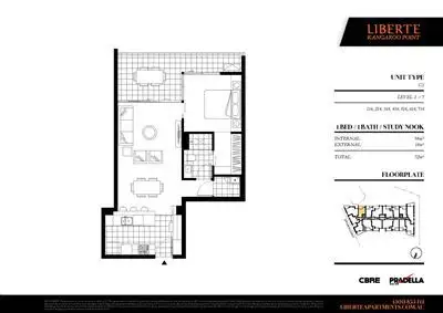 Floorplan of Homely apartment listing, 114/50 Connor Street, Kangaroo Point QLD 4169