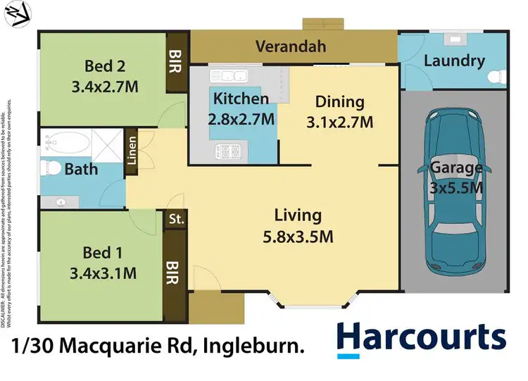Floorplan of Homely house listing, 1/30 Macquarie Road, Ingleburn NSW 2565