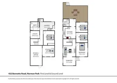 Floorplan of Homely house listing, 432 Bennetts Road, Norman Park QLD 4170