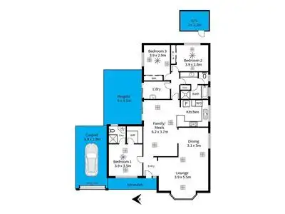 Floorplan of Homely house listing, 12 Cass Court, Woodcroft SA 5162