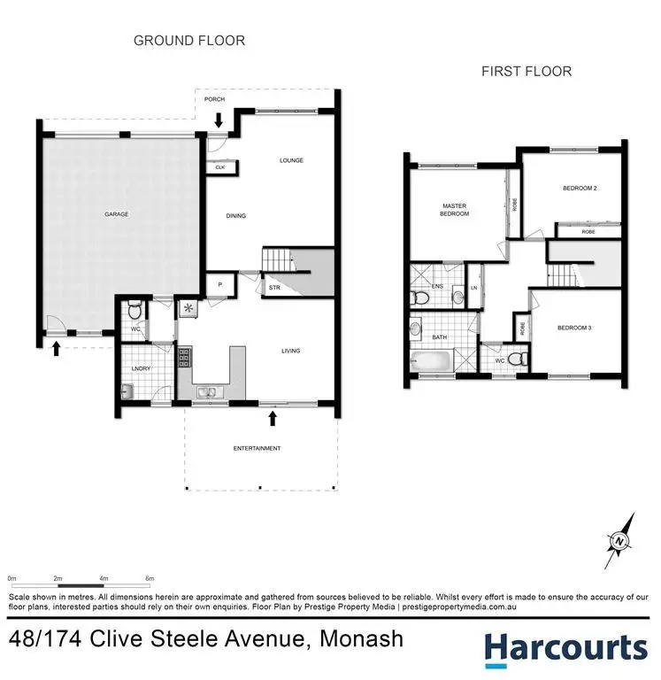 Floorplan of Homely townhouse listing, 48/174 Clive Steele Avenue, Monash ACT 2904
