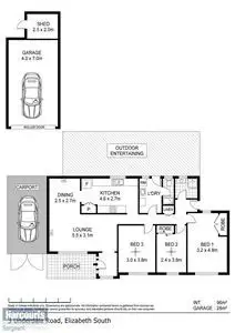 Floorplan of Homely house listing, 3 Underdown Road, Elizabeth South SA 5112