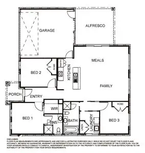 Floorplan of Homely house listing, 3 Silver Wattle Drive, Wangaratta VIC 3677