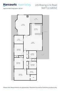 Floorplan of Homely house listing, 149 Missing Link Road, Wattle Grove TAS 7109