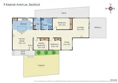 Floorplan of Homely house listing, 9 Keerok Avenue, Seaford VIC 3198