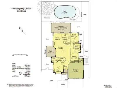 Floorplan of Homely house listing, 101 Kingarry Circuit, Merrimac QLD 4226