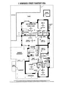 Floorplan of Homely house listing, 5 Dumphries Street, Flagstaff Hill SA 5159