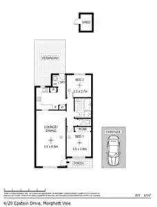 Floorplan of Homely unit listing, 4/29 Epstein Drive, Morphett Vale SA 5162
