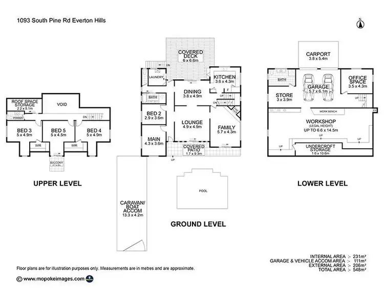 Floorplan of Homely house listing, 1093 South Pine Road, Everton Hills QLD 4053