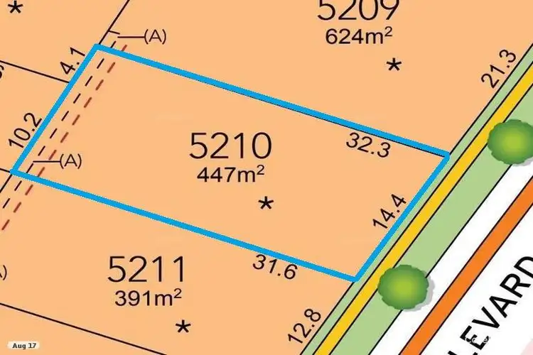 Floorplan of Homely land listing, 50 Austin Boulevard, Spring Farm NSW 2570