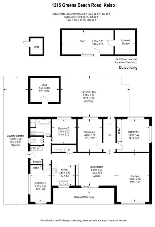 Floorplan of Homely house listing, 1215 Greens Beach Road, Kelso TAS 7270