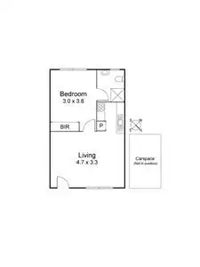 Floorplan of Homely apartment listing, 8/43 Gillies Street, Fairfield VIC 3078