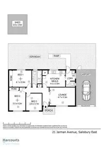 Floorplan of Homely house listing, 21 Jarman Avenue, Salisbury East SA 5109