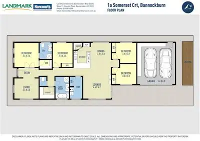 Floorplan of Homely house listing, 1a Somerset Crt, Bannockburn VIC 3331