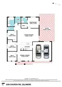 Floorplan of Homely house listing, 159 Church Road, Zillmere QLD 4034