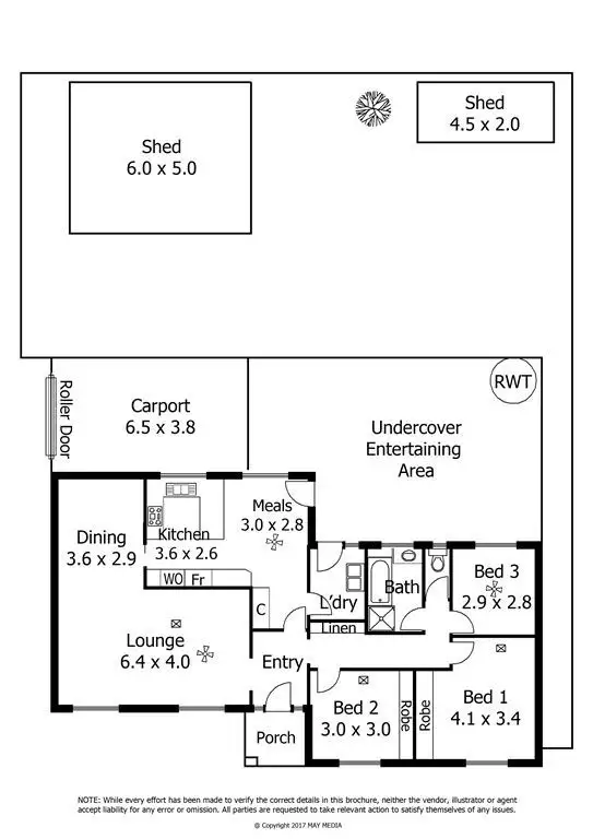 Floorplan of Homely house listing, 11 Packer Crescent, Paradise SA 5075