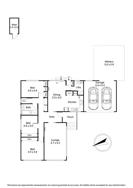 Floorplan of Homely house listing, 16 Otira Road, Knoxfield VIC 3180
