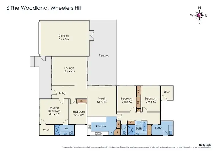 Floorplan of Homely house listing, 6 The Woodland, Wheelers Hill VIC 3150