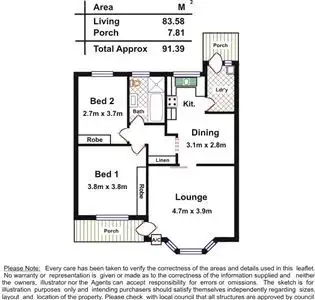 Floorplan of Homely unit listing, 2/1 Barnes Avenue, Magill SA 5072