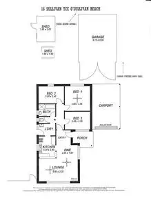 Floorplan of Homely house listing, 16 Sullivan Terrace, O'sullivan Beach SA 5166