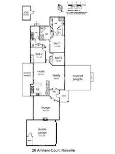 Floorplan of Homely house listing, 20 Arnhem Court, Rowville VIC 3178