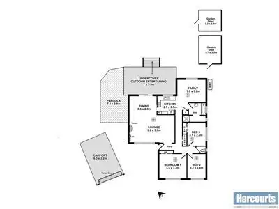 Floorplan of Homely house listing, 22 Corro Street, Aberfoyle Park SA 5159