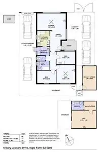 Floorplan of Homely house listing, 6 Mary Leonard Drive, Ingle Farm SA 5098