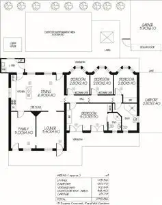 Floorplan of Homely house listing, 13 Eugene Crescent, Parafield Gardens SA 5107