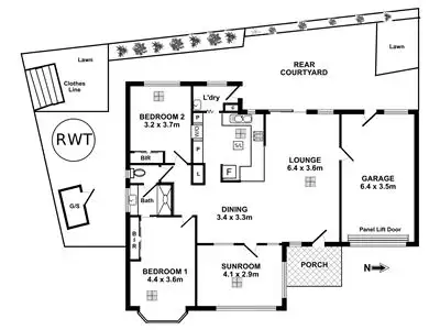 Floorplan of Homely retirement listing, 8/13 Laffers Road, Belair SA 5052