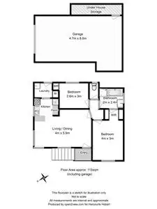 Floorplan of Homely villa listing, 1/6 Broadby Drive, Lenah Valley TAS 7008