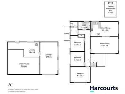 Floorplan of Homely house listing, 44 Amy Street, West Moonah TAS 7009